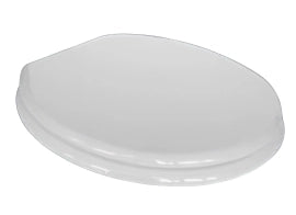 Sedile WC Universale in MDF Bianco Soft Close Sganciabile con Pulsante Centrale – Interasse 65–165 mm