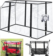 Copertura per la Pioggia per Carrioli e Carrioli per Bambini - Ombrello per la Pioggia Universale per Buggy - Copertura per la Pioggia con Chiusura a Gomiti Elastici e Transparente