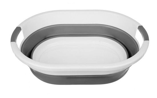 Wascartuccia multifunzione pieghevole in silicone - capacità 28 L - colore grigio
