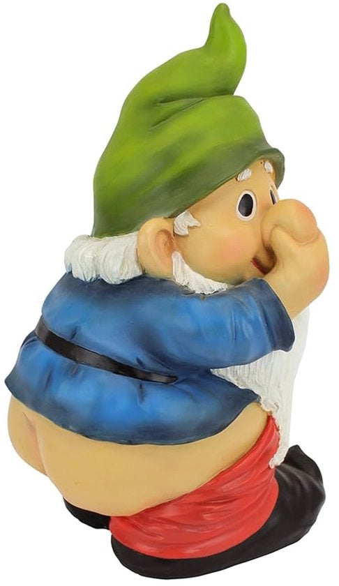 Tuinogettino da giardino - ornamenti unici per giardino - 1 pezzo - lavorato a mano - 14 x 12,5 x 24 cm