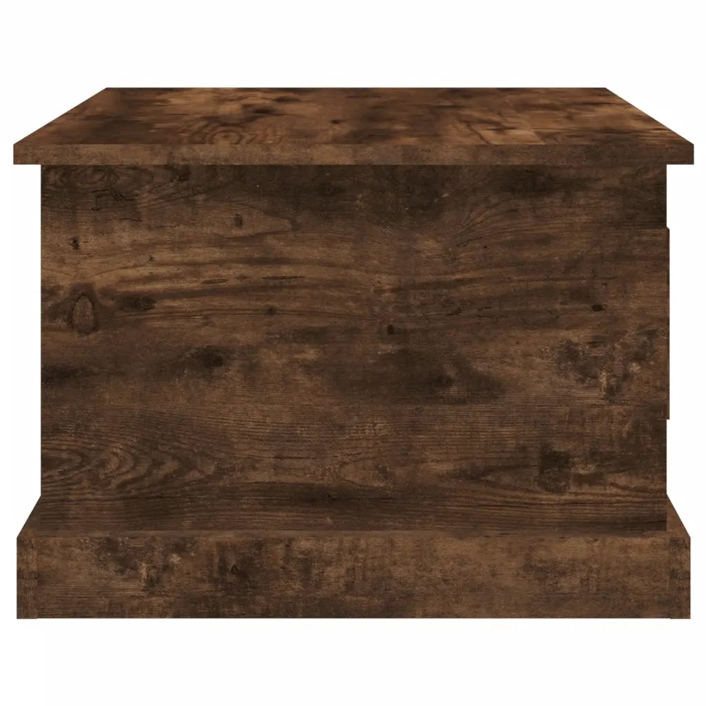 Tavolino da Salotto Rovere Fumo 50x50x35 cm Legno Multistrato 816253