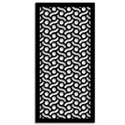 BODIES - Pannello in PVC traforato - Parasole Colore: nero, Misura: 47x94 cm