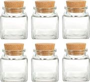 Contenitori per erbe 100 ml quadrati - 6 12 o 24 pezzi - selezionabili - con chiusura in gomma - inclusi etichette - 55 x 75 cm - Contenitori per prodotti - vendita in coppia Contenitori per erbe