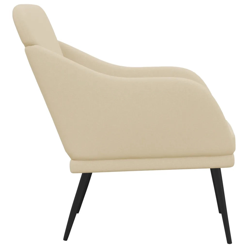 Poltrona Crema 63x76x80 cm in Tessuto cod mxl 14278