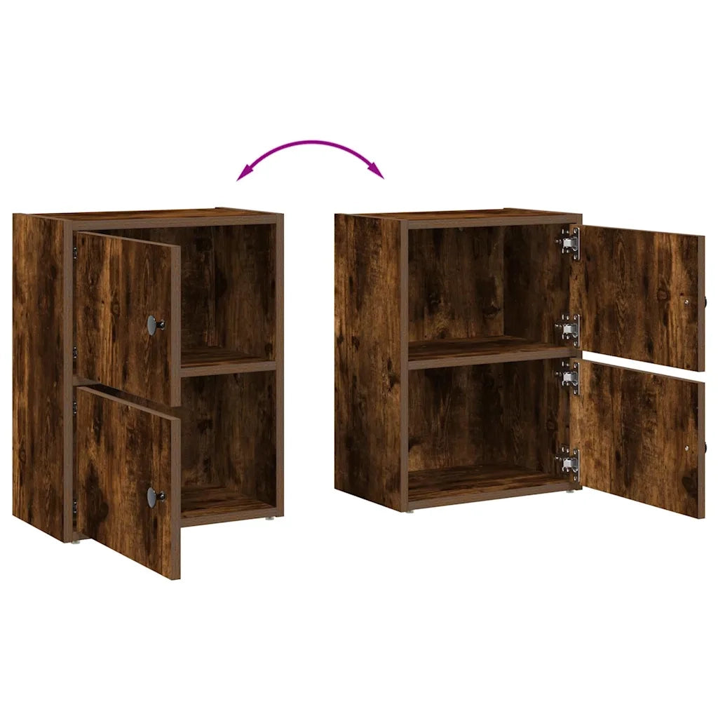 vidaXL Libreria Rovere Fumo 40x24x52 cm in Legno Multistrato