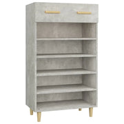 Scarpiera | Mobile per scarpe Grigio Cemento 60x35x105 cm in Legno Multistrato