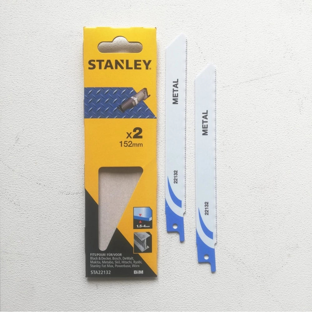 Stanley lama da 152mm per taglio ferro max 12mm per gattuccio - 2pz