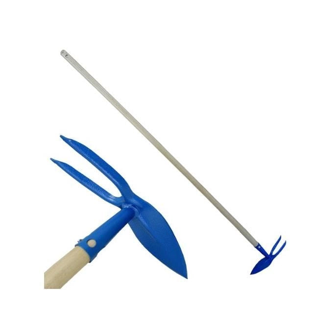 Prestige 531-119V Zappa a Cuore e Bidente con Manico in Legno 115 cm 0.7 Kg Attrezzo da Giardino Made in Italy