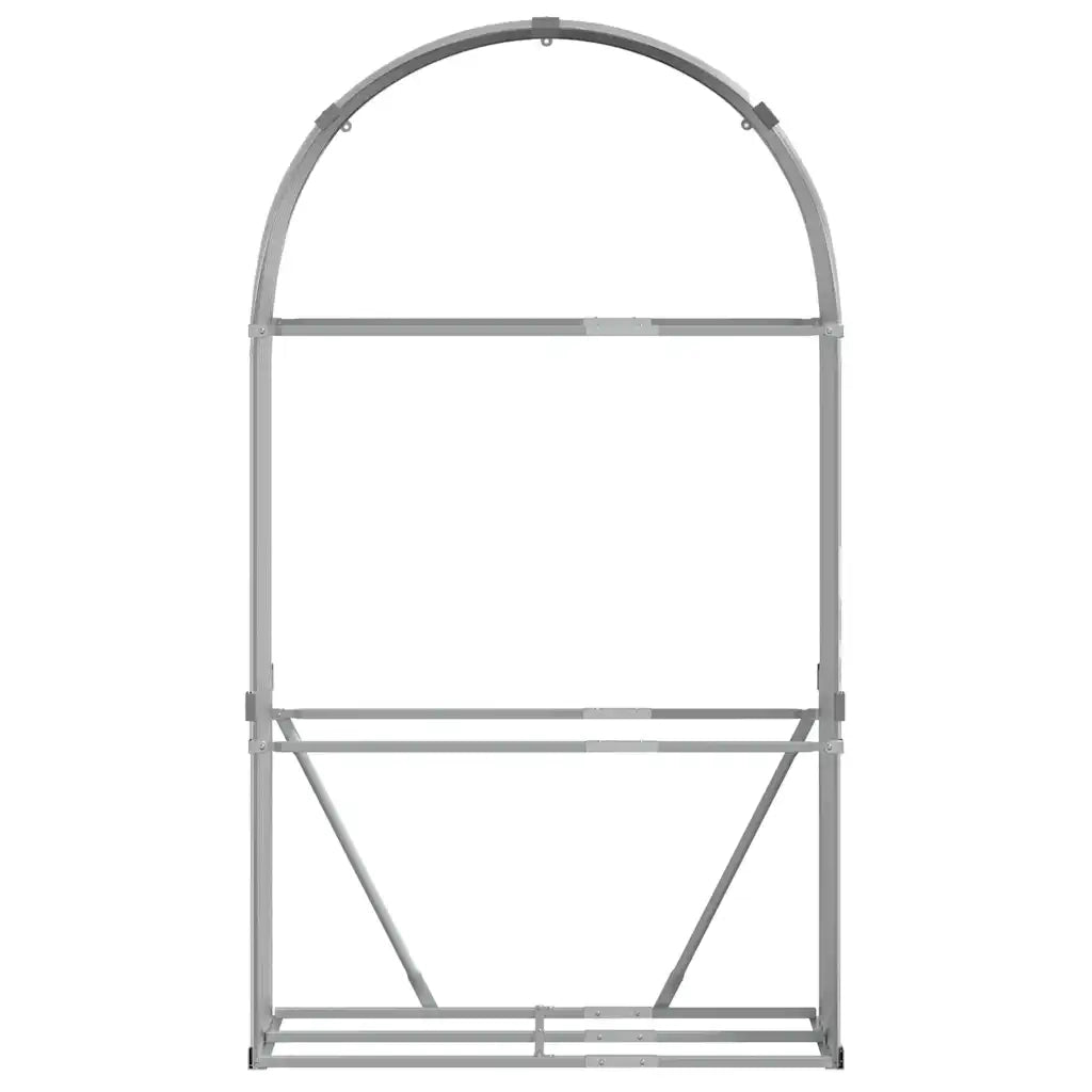 Portaceppi Grigio Chiaro 120x45x210 cm in Acciaio Zincato 364552