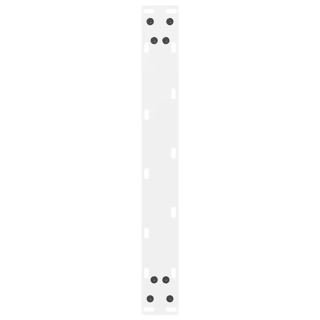 Gambe per Tavolino da Caffè Bianche 2 pz 60x(42-43) cm Acciaio 4013285
