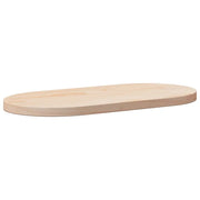 Piano Tavolo 90x45x2,5 cm in Legno Massello di Pino Ovale