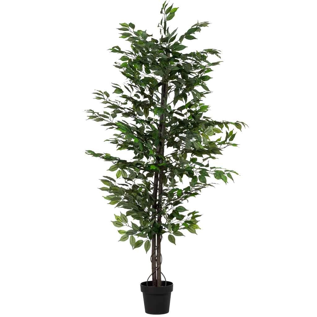 Banano artificiale decorativo verde 95x95x179