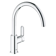 BauEdge Rubinetto Miscelatore monocomando lavello cucina,canna girevole 360°