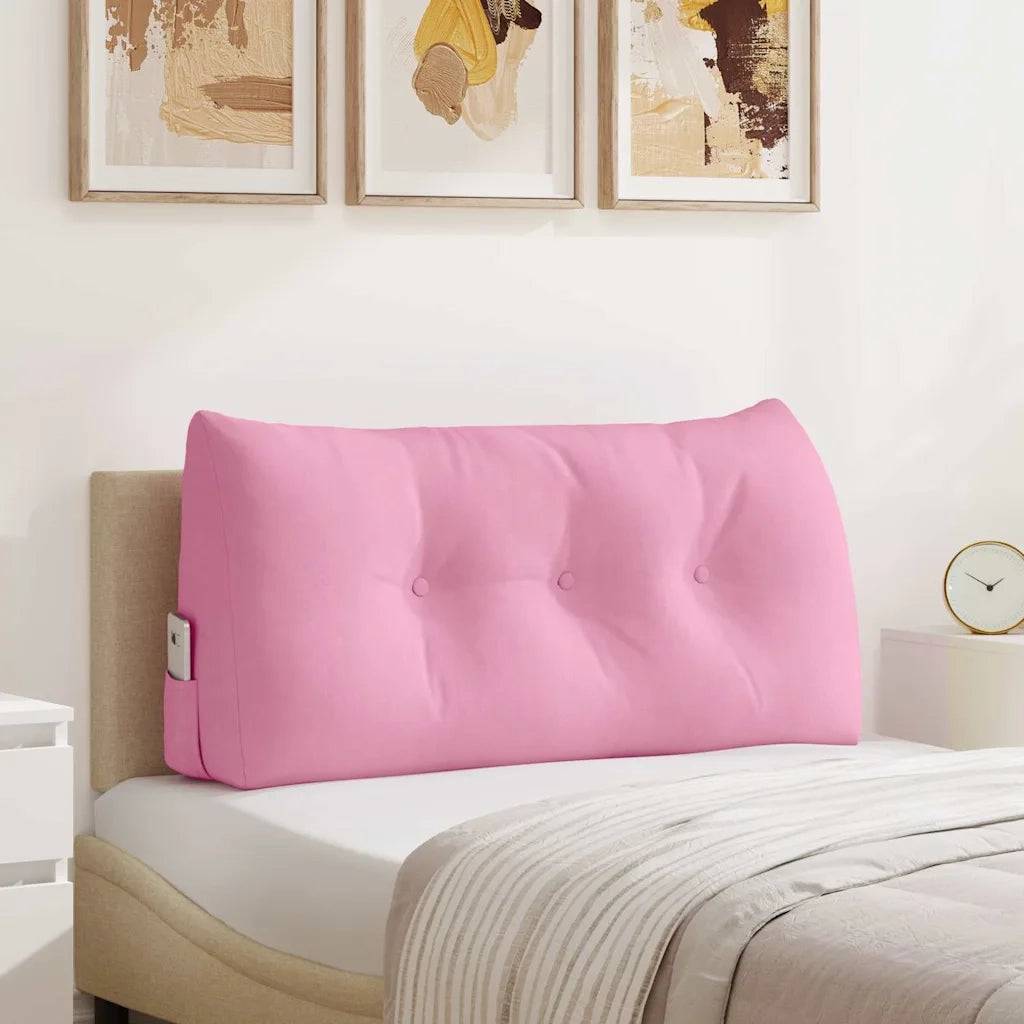 Cuscino per Schiena Rosa 100 x 24 x 50 cm Tessuto 42014456