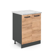 Vicco Mobiletto base cucina Quercia dorata 60 cm PL Marmo