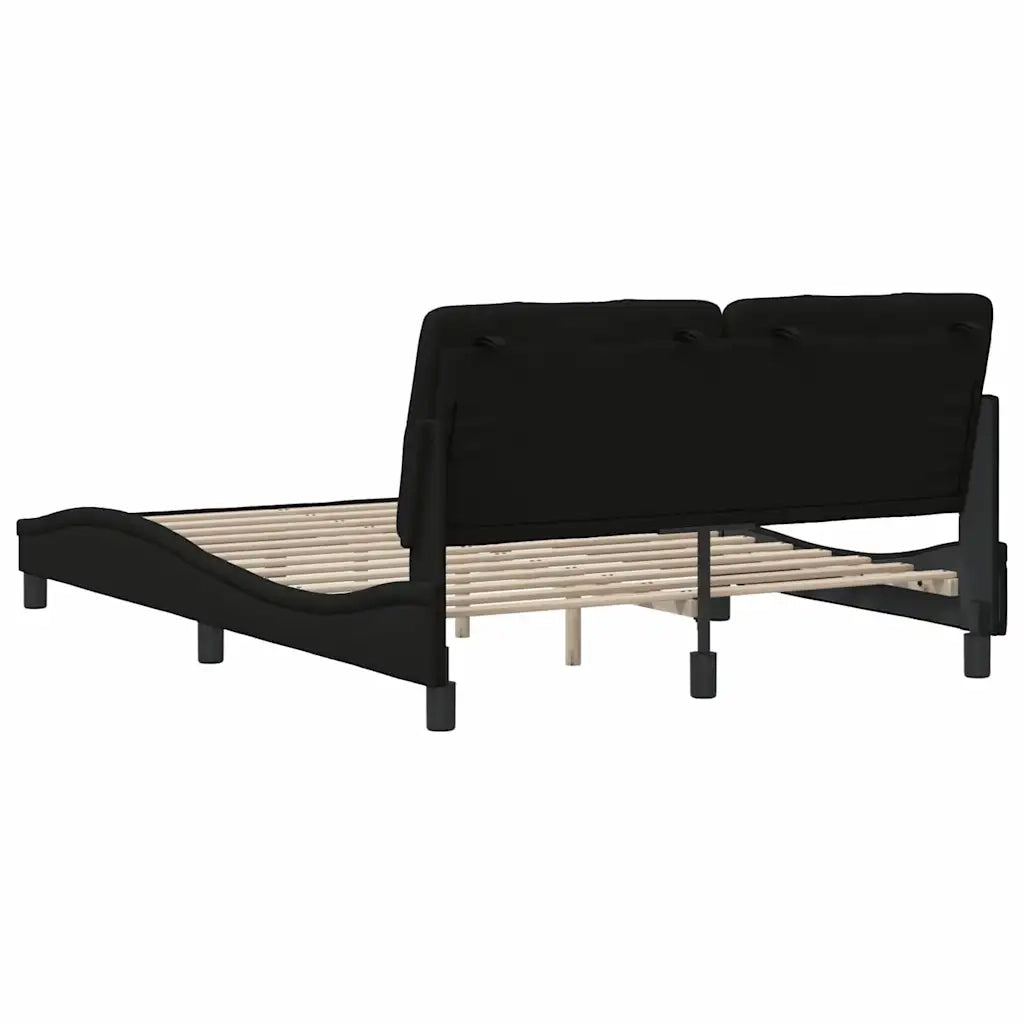 Giroletto senza Materasso Nero 120x200 cm Tessuto 3310589