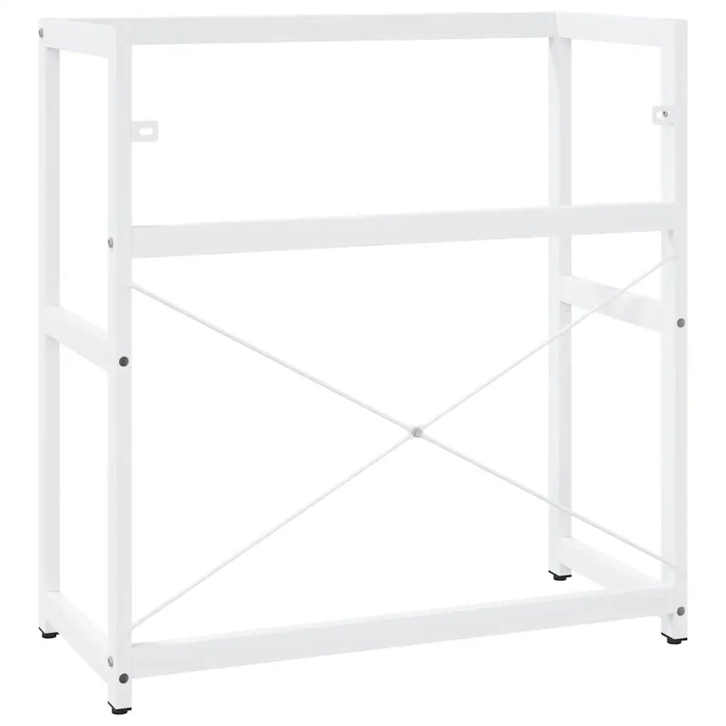 Struttura per Lavabo da Bagno-Supporti per Lavandino Bianca 79x38x83 cm in Ferro 490827