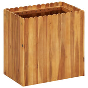 Fioriera rialzata per piante e fiori giardino 50 x 30 x 50 cm legno massello di acacia 02_0001068