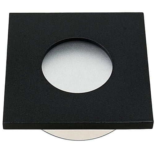 Faretto da incasso quadrato nero GU10 IP44 Eko-Light