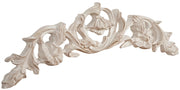 Biscottini Sopraporta in legno finitura bianco anticato L75xPR5,5xH24 cm Made in Italy