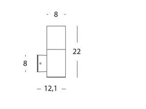 Applique in Alto da Esterno a LED 7W 4000K Sovil Bianco