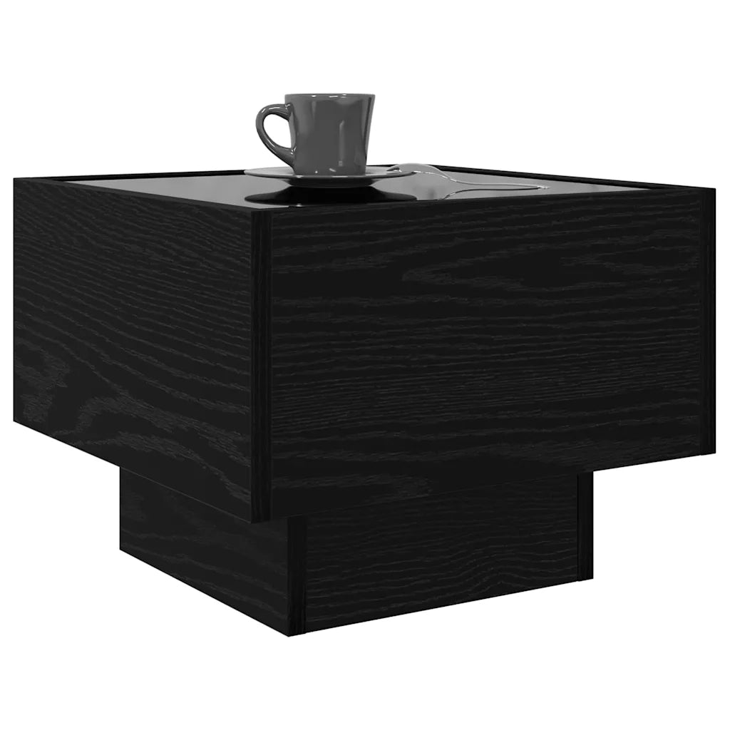 Tavolino da salotto Rovere nero 40 x 40 x 30 cm