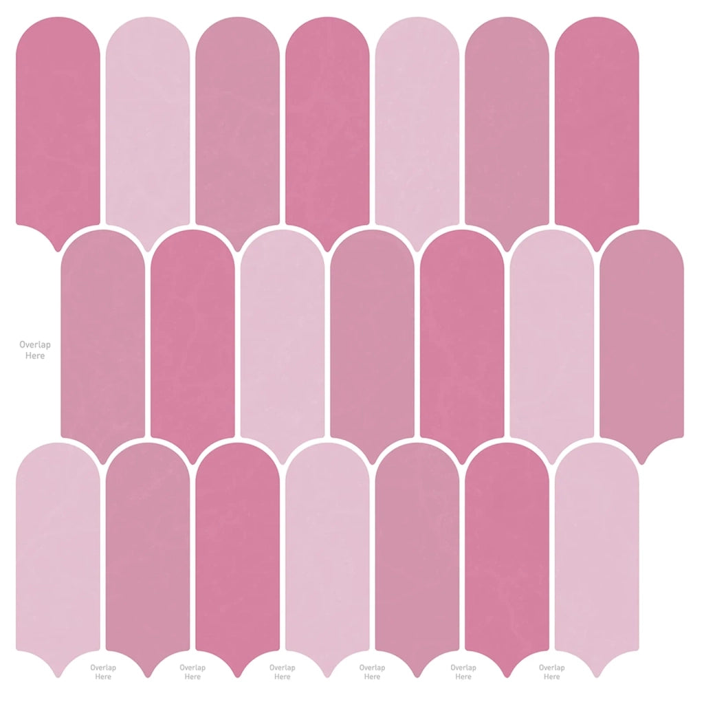 Piastrella Piuma 50 pcs Rosa 30 x 30 cm Poliuretano e PET 42046212