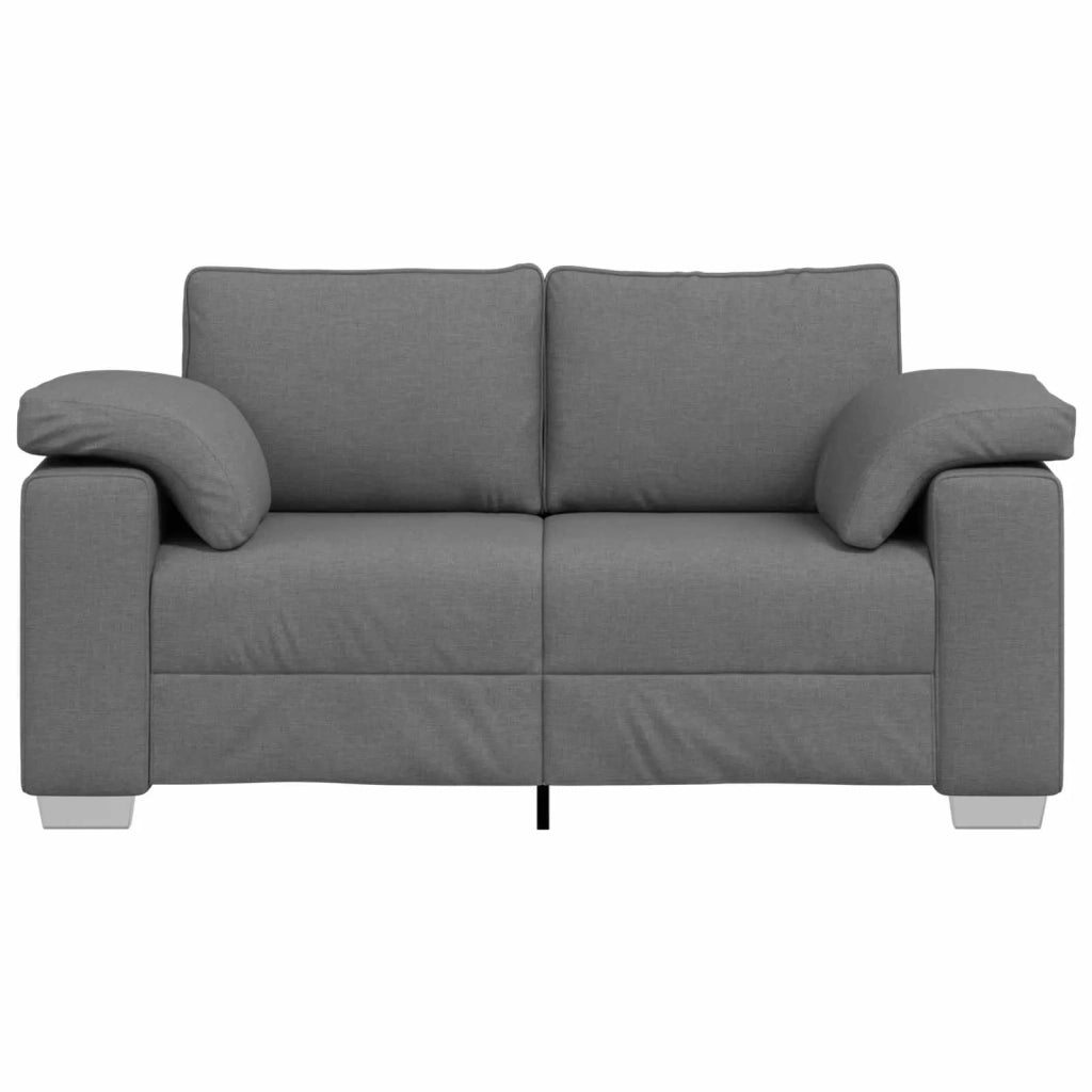Divano a due posti Grigio scuro 160 cm Tessuto 4105218