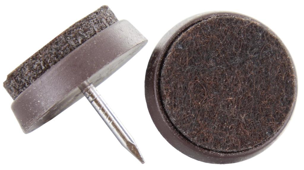 SOTTOSEDIA FELTRO CON CHIODO D 22 MM MARRONE- 100,0 pz