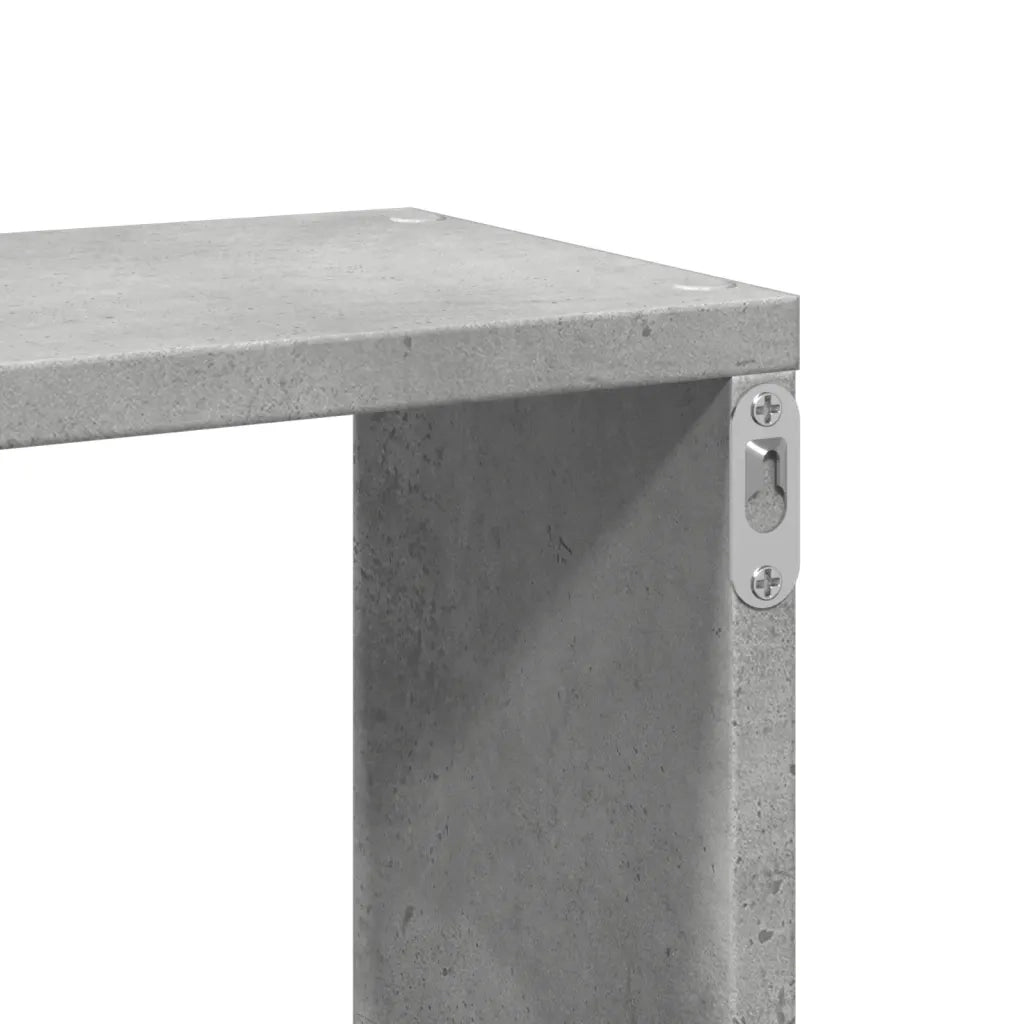 Mensola a Parete Grigio Cemento 167,5x18x68 cm in Truciolato
