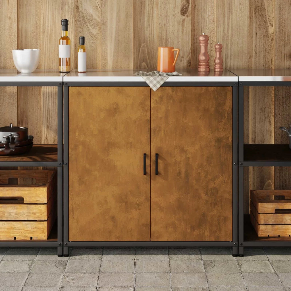 Stoccaggio in cucina con porta Ruggine 60 x 50 x 92 cm Acciaio