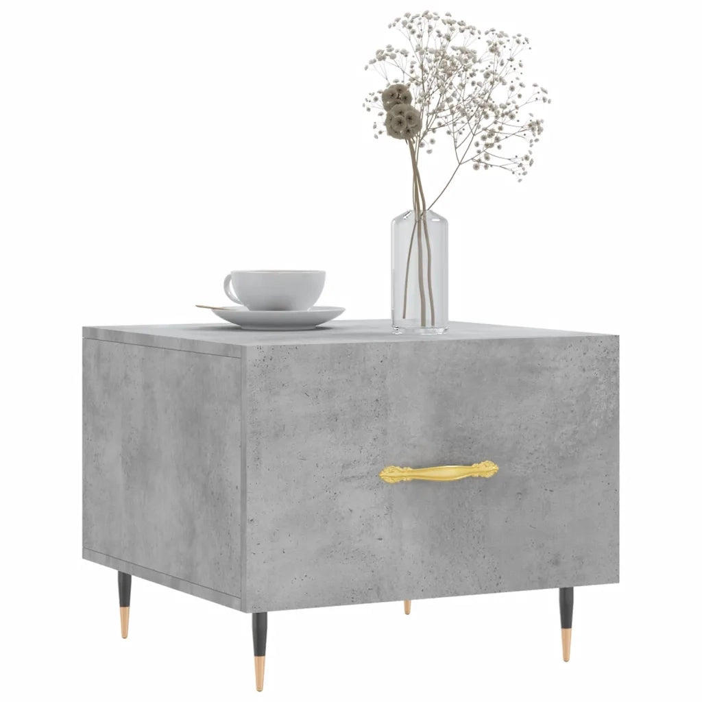 Tavolini Salotto 2pz Grigio Cemento 50x50x40 Legno Multistratocod mxl 103684