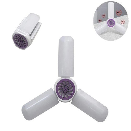 LAMPADA DA SOFFITTO KILLER REPELLENTE ASPIRA ZANZARE 40W LED E27 3 PALE TE-B0327