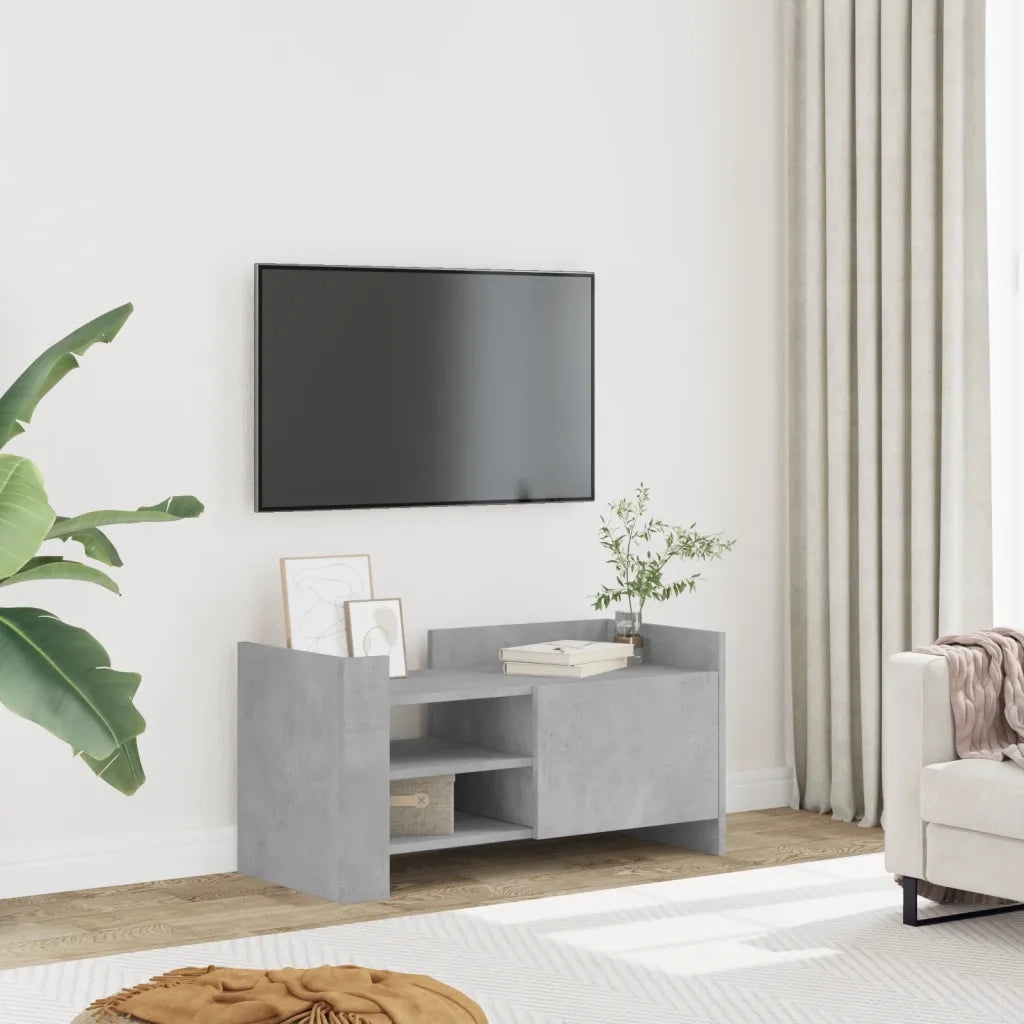 Mobile per TV | Armadietto TV | Mobile Porta TV Grigio Cemento 80x35x40 cm Legno Multistrato