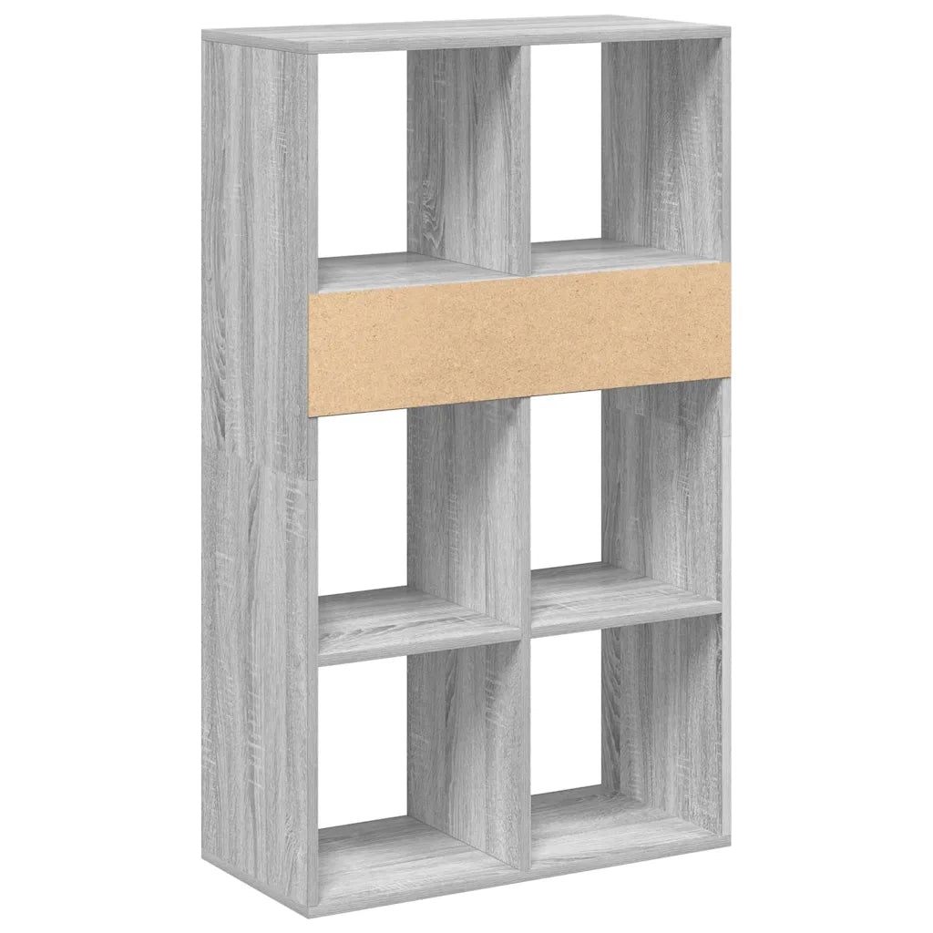 Libreria Grigio Sonoma 66x31x112 cm in Legno Multistrato 860306