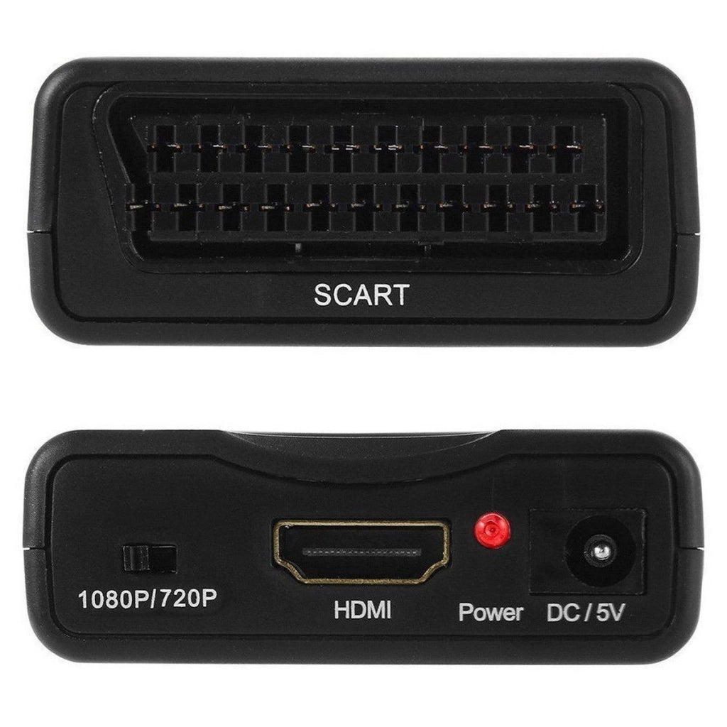 CONVERTITORE DA SCART A HDMI ADATTATORE VIDEO AUDIO STEREO TV 1080P FULL HD