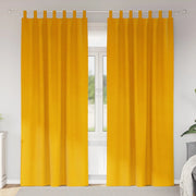 Tende oscuranti 2 pcs Giallo senape 140 x 245 cm Velluto 4107281