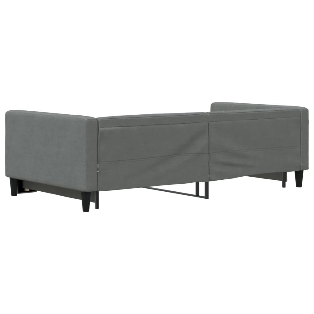 Divano Letto con Letto Estraibile Grigio Scuro 100x200 Tessuto 3196584