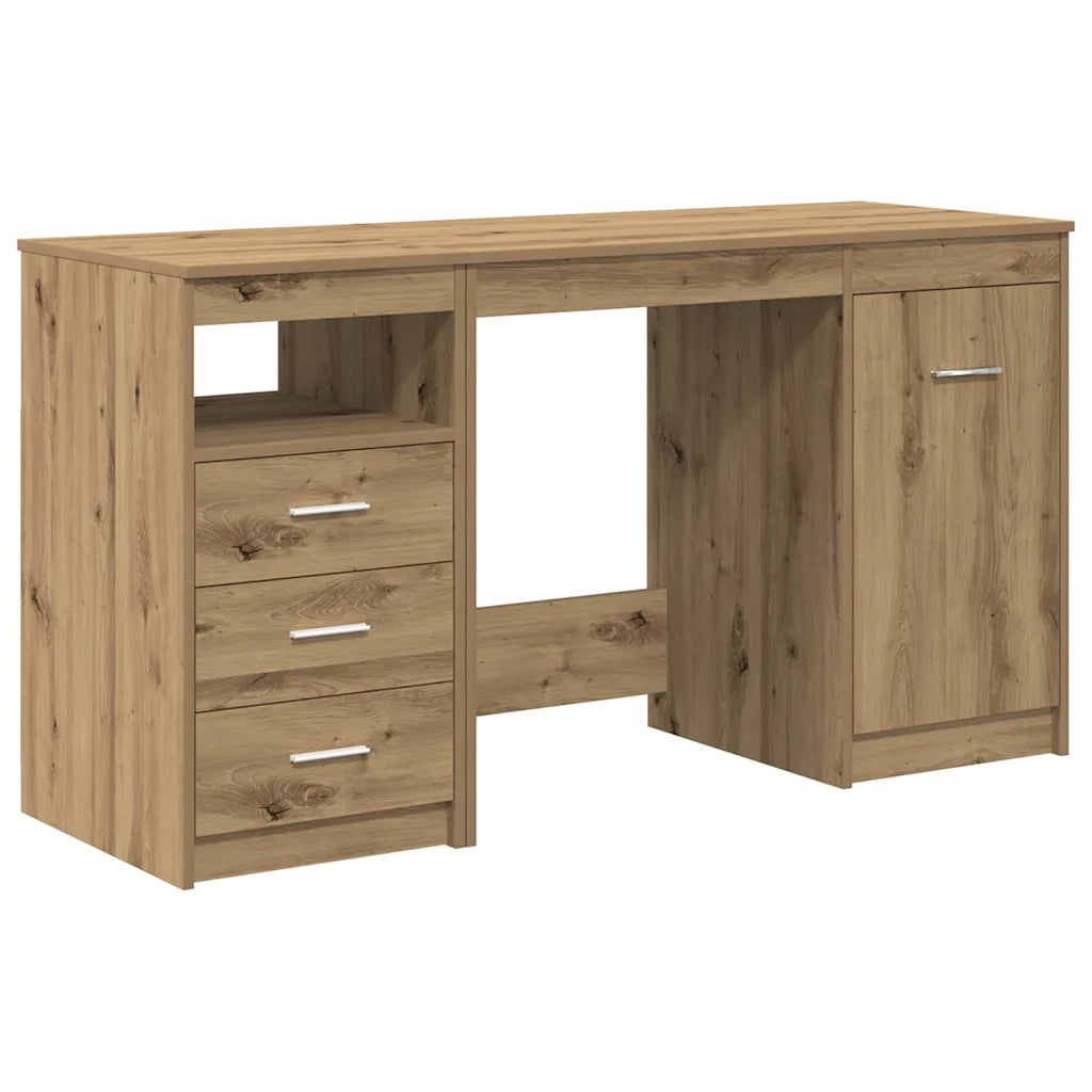 Scrivania con armadietto in Legno Multistrato Rovere Artigianale 3328552