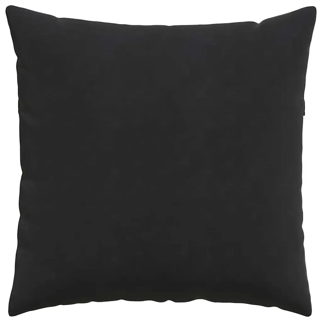 Cuscini da Divano 2 pcs Nero 80 x 80 cm Tessuto in Cords