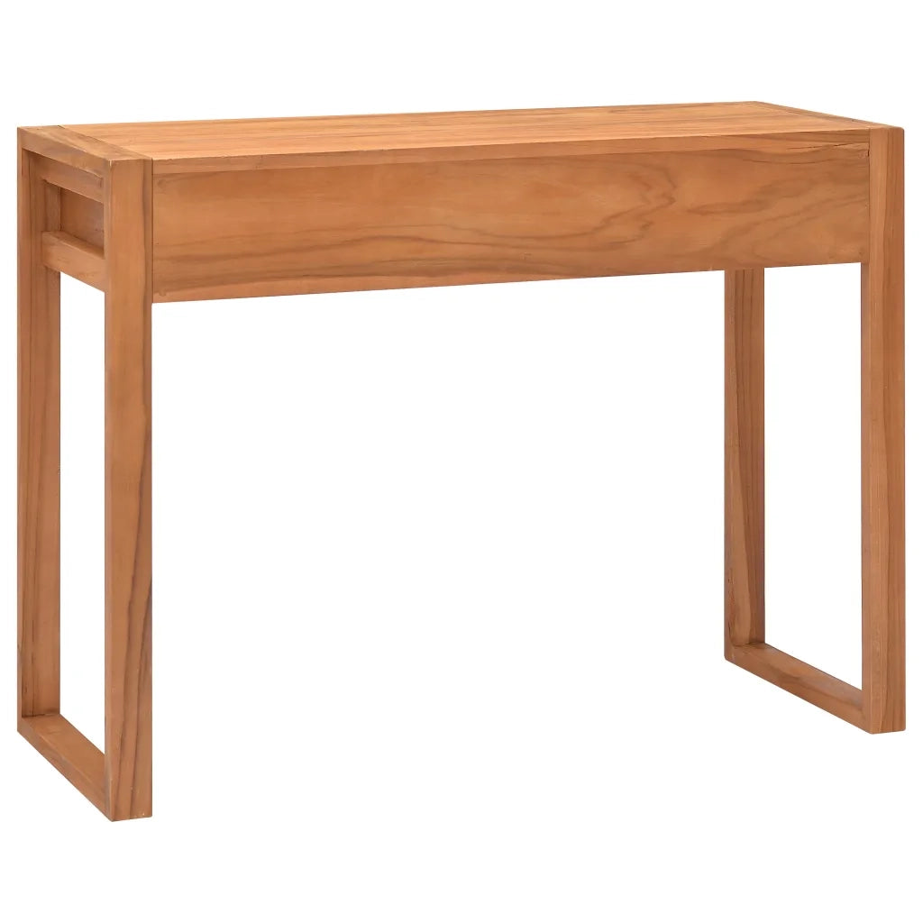 Scrivania con 2 Cassetti 100x40x75 cm Legno di Teak Riciclato cod mxl 71053