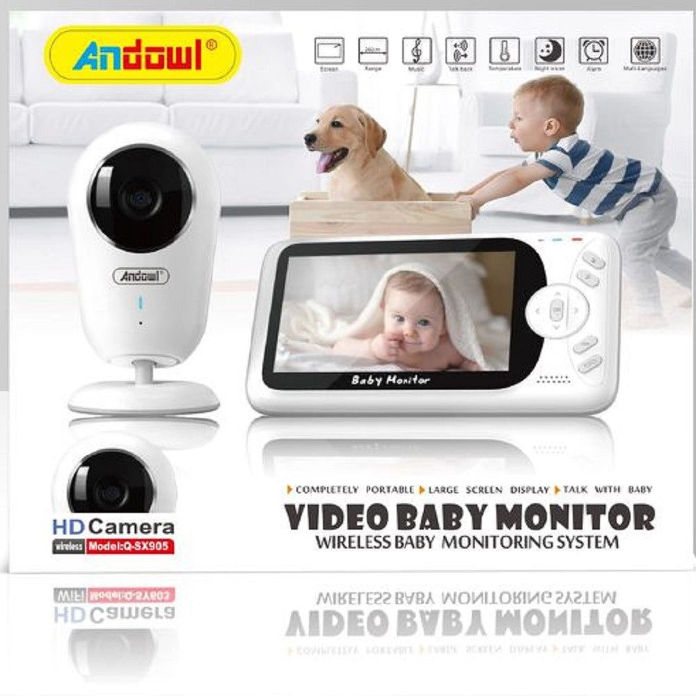 Trade Shop - Baby Monitor Video Digitale Wireless Q-sx905 Monitor Lcd Da 4.3" Bidirezionale -