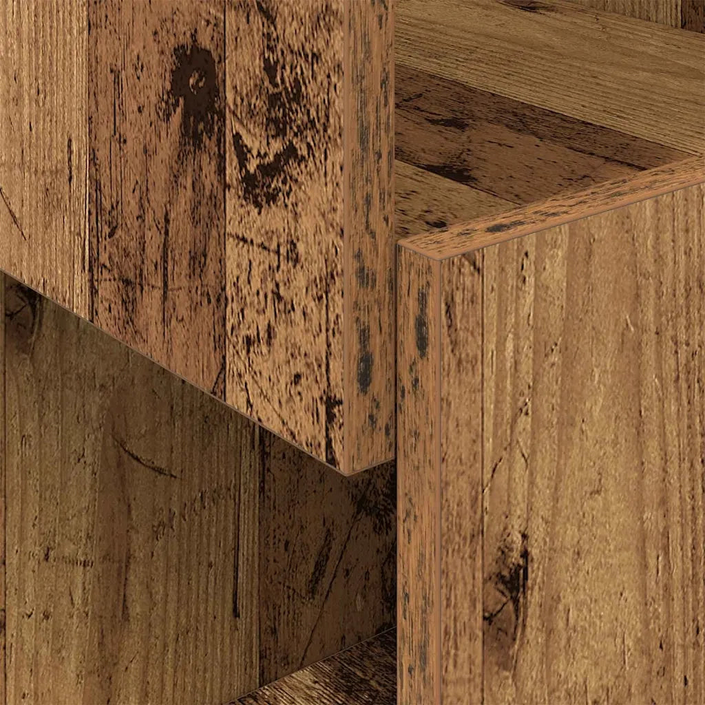 Mobile angolare Legno vecchio 30,5x30x95cm Legno multistrato 889835