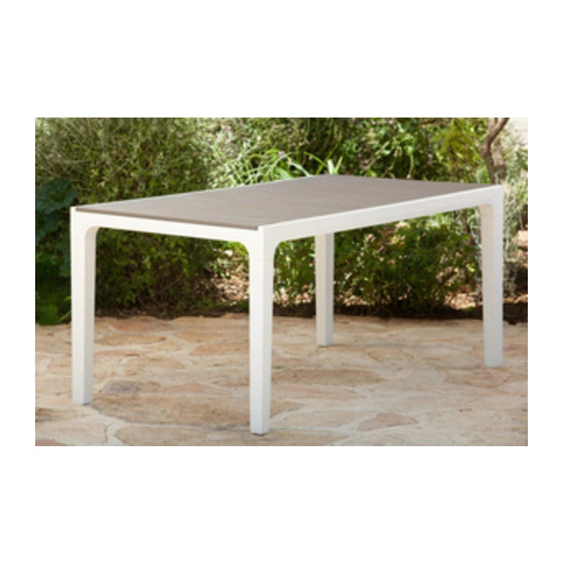 TAVOLO HARMONY 160X90X74CM BIANCO/CAPPUCCINO