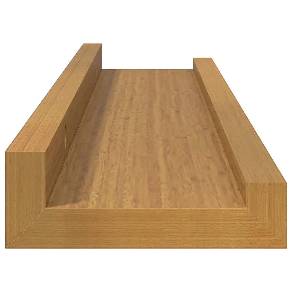 Scaffale da parete 4 pcs Beige 40 x 9 x 3 cm Legno multistrato 42020036