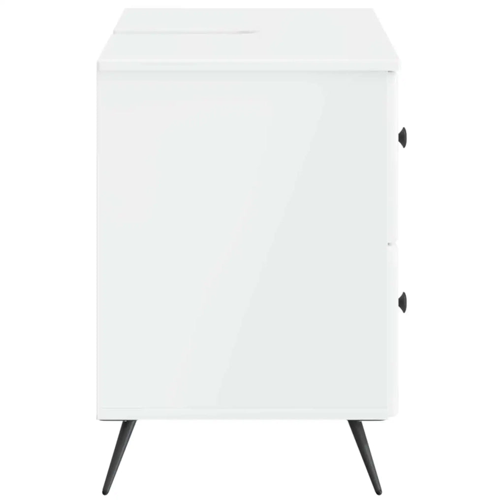 Armadio per Lavabo da Bagno BREDA Bianco Lucido 82 x 41 x 59 cm 897459