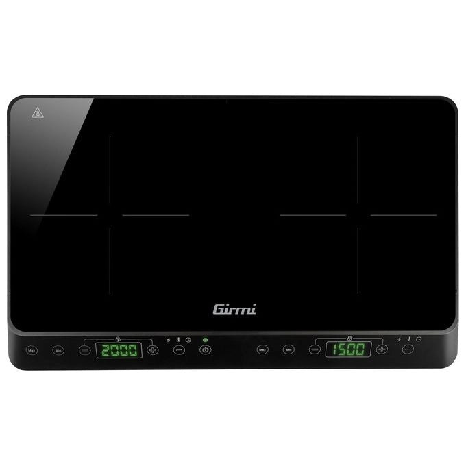 Girmi PI51 Nero Superficie piana 56 cm Piano cottura a induzione 2 Fornello(i)