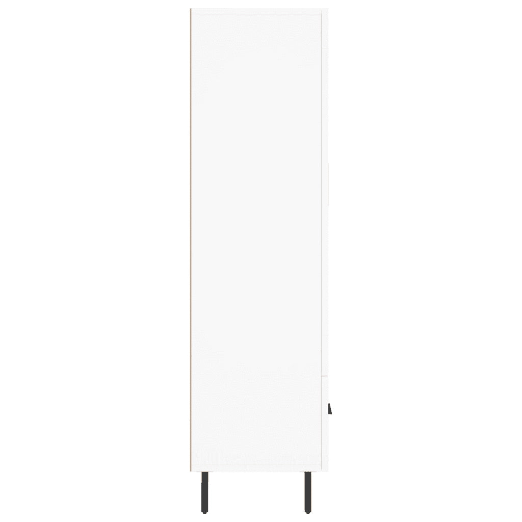 Credenza Bianca 69,5x31x115 cm in Legno Multistrato 830340