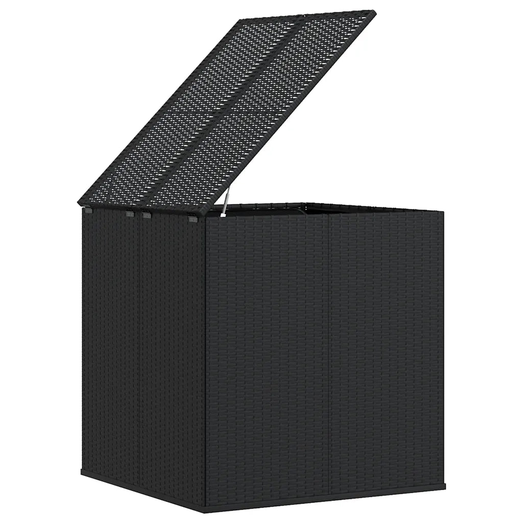 Contenitore da Giardino in Rattan PE 100x97,5x104 cm Nero cod mxl 60421