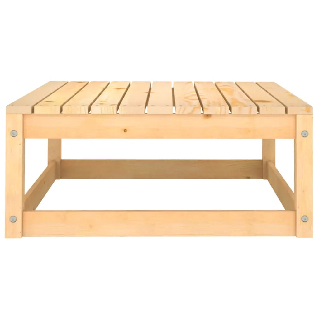 Poggiapiedi da Giardino con Cuscini 2 pz Legno Massello di Pino CFW7262049